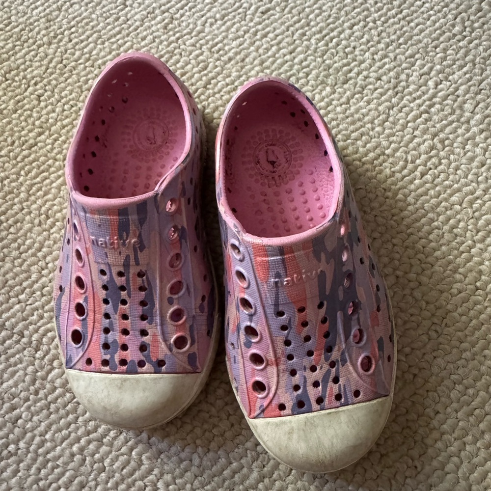 Native Pink and Purple Kids Shoes